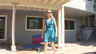 Blonde MILF teaches her stepdaughter a lesson
