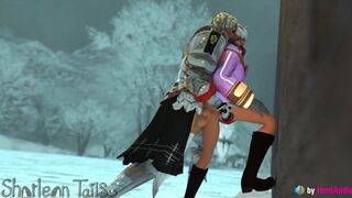 Futanari Lucia Fucks Alisaie - Final Fantasy XIV (with sound) 3d animation hentai game ASMR