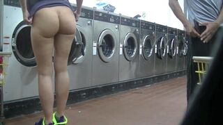 Helena Price - College Campus Laundry Upskirt Flashing While Washing My Clothing!