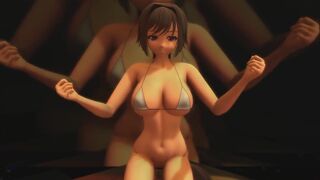 [MMD] Yui-Hime (Yui Takamura) Yui Takamura [Muv-Luv] Positive Dance Final Rave sexy bikini [R-18]