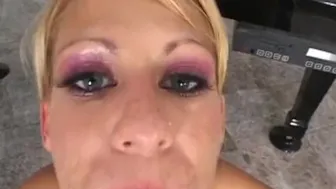 Biohazard Bitches - Threesome with pierced blonde and 2 big dicks