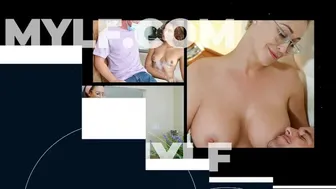 Family Strokes - Busty Stepmom And Her Sexy Stepdaughter Take Turns Riding Step Brother