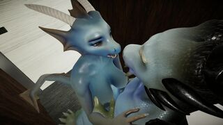 H0rs3 Furry Animation - Hot Babe Furry Dragon