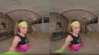 Intense Sex Workout With Natural Teen In Yoga Pants Freya Parker VR Porn