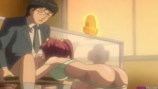 Horny girls blow shy teacher - Hentai Uncensored