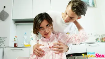Casual Teen Sex - Good-Looking Hottie Alex Swon Nicely Screwed In The Kitchen