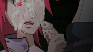 Drawn Hentai - Sasuke was sitting on the couch in the room. He was distracted when Karin w