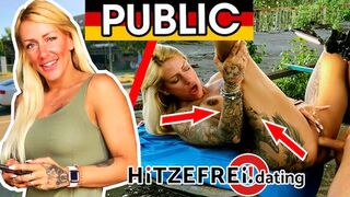 Hitzefrei - Tattooed and pierced! FitXXXSandy fucked in public!