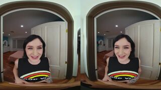 Risky Fuck With Rosalyn Sphinx While Her Parents Are In Other Room VR Porn