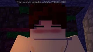 Steve in search of the lost diamond (Livia X Steve) [Minecraft Porn]