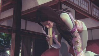 [DEMON SLAYER] Nezuko pleasing you (3D PORN 60 FPS)