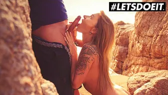 Doe Projects - Angel Piaff Seductive Czech Babe Erotic Public Blowjob At The Beach