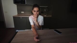Truth or Dare Game With Friend Ended With Hot Sex On The Table And Pussy Creampie