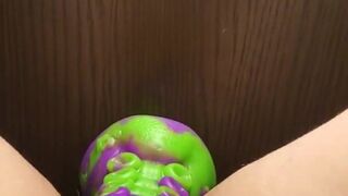 Chubby BBW Riding Tentacle hard to Moaning Orgasm