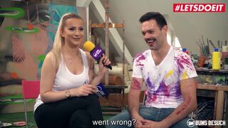 Thick Porn Star Wild Vicky Gets Painted And Fucked By Artist