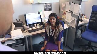 Hot Stepdaughters Swap StepDads In Office