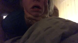 "IT HURTS! IT'S TOO DEEP!" Little Bunny gets choked and fucked on New Years
