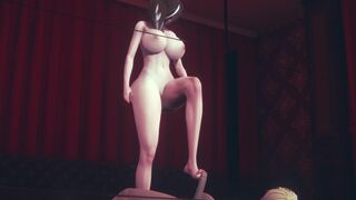 Hentai Uncensored 3D - Adriana Footjob