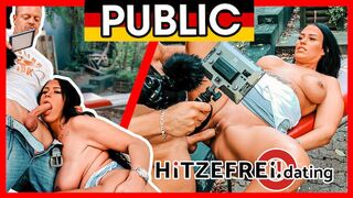 Hitzefrei - MILF Zara MENDEZ banged in the middle of Berlin!