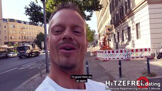 MILF Zara MENDEZ banged in the middle of Berlin!