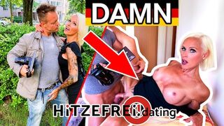 Hitzefrei - Blonde German MILF (47) hooked up on street (SOPHIE LOGAN)