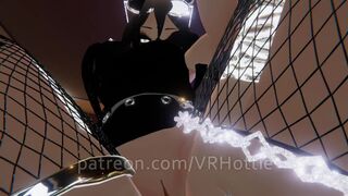 Gothic Slut Crushing Thighs Risky Fuck With Mask Fishnet Face Riding POV Lap Dance VRChat Metaverse
