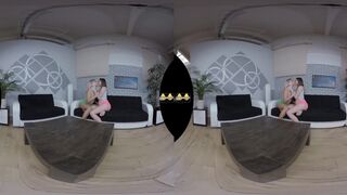 VR Pissing Lesbians Get Naked And Wet