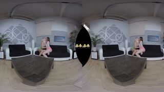 VR Pissing Lesbians Get Naked And Wet