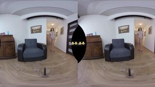 Virtual Reality Piss Play For Sexy Brunette