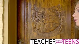 Karla Kush Teaches Student to take Monster Cock
