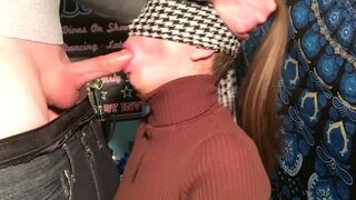 Best Friend's Cheating Girlfriend Gagging on My Cock Slow Motion Flowing Pigtails