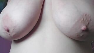 ASMR big tits getting milked and sucked on
