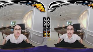 Slutty Secretary Alex Coal Taking Your Big Black Cock In VR