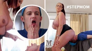 Bang Bros - British MILF Emma Butt Gets Massage From Her Cheeky Stepson Sam Bourne