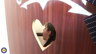 Faphouse - Horny Brunette Housewife Looks Through a Gloryhole