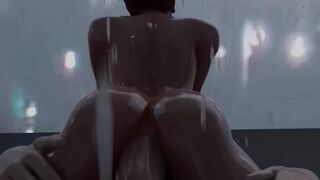 ⭐Lili Moussaieff - Hot brunette giving her tight ass - (3D + HD )