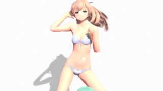 【MMD】Today's Halle Barre-Lingerie Suzuya & Amp - Kumano!【R-18】