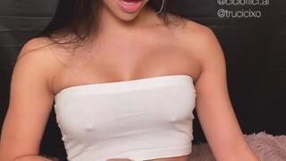 Sexy Asian Only Fans Star Trucici does a dick rating for a custom video