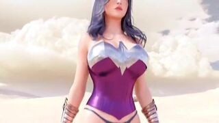 Futa Supergirl banging wonderwoman's 3D ass!!