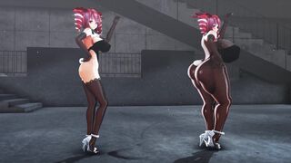 Mmd r18 3D hentai The Powerpuff Girls surprise from flat to big tits big change new year