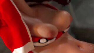 Pokémon trainer Creampied in an Ally