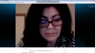 my mother-in-law on skype awaits your horny comments