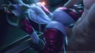 Overwatch Widowmaker Riding with her big nice ass on some big cock! Porn 3D Animations