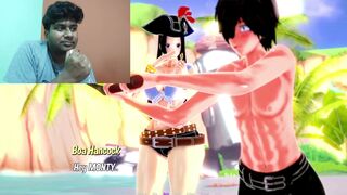 ONE PIECE NICO ROBIN AND BOA HANCOCK GETS FUCKED 3D HENTAI GAMEPLAY REACTION