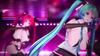 MMd r18 many men want to fuck miku than their wife because of perfect color of underarm not dark