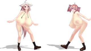 【MMD】Huge Breast Teto IA Viva Happy super milk!【R-18】