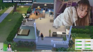 Twitch Streamer playing the sims forgets stream on and masturbates fully nude #64