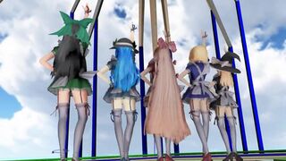 【MMD】Beautiful Leg Squadron!【R-18】