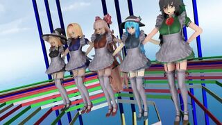 【MMD】Beautiful Leg Squadron!【R-18】