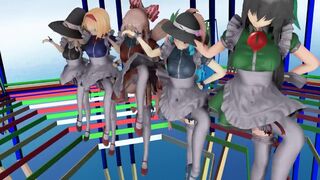 【MMD】Beautiful Leg Squadron!【R-18】